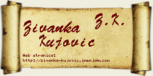 Živanka Kujović vizit kartica